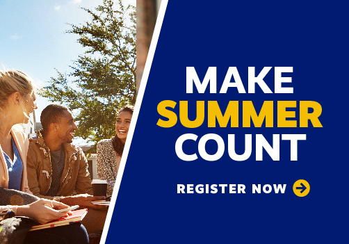 Make summer count. Register now for a summer course at CT State.