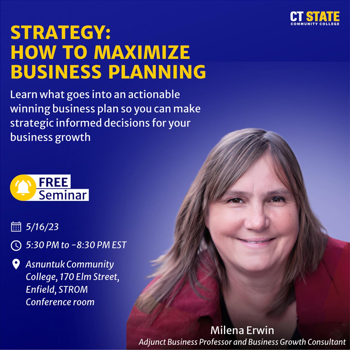 Strategy: How to maximize business planning - IN-PERSON (5/16)