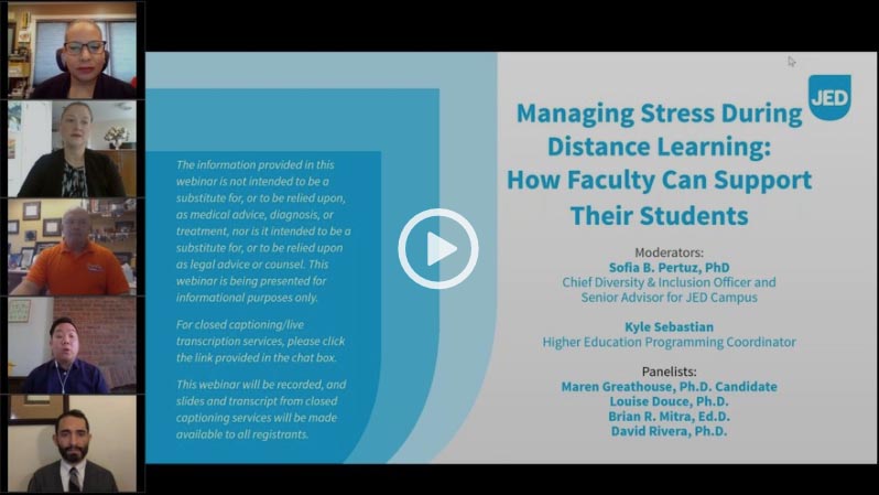 Managing Stress During Distance Learning – How Faculty Can Support Their Students
