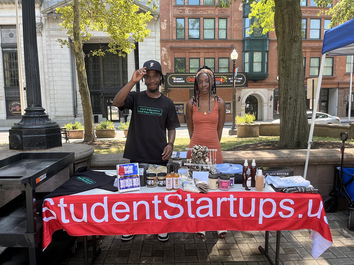 Student store at the farmers market