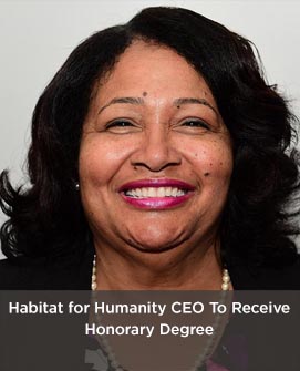 Habitat for Humanity CEO To Receive Honorary Degree